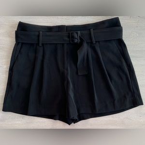 Ann Taylor Factory High Waisted Black Dress Shorts Size 14
